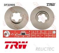 Front Brake Disc Ford:TRANSIT 1503287 1371393 6C11-1125-AA 6C11-1125-AB