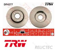 Front Brake Disc Ford:TRANSIT,TOURNEO 2T14-1125-EC 2T14-1125-CC 4367106 4457985