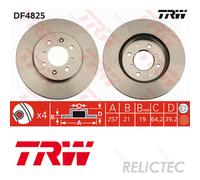 Front Brake Disc Honda:JAZZ II 2,FIT,III 3,CITY 45251-SAA-G50