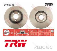Front Brake Disc Jaguar:XJ,S-TYPE C2C8354 C2C8354