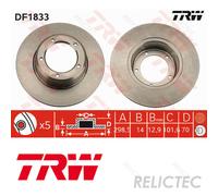 Front Brake Disc Land Rover:DEFENDER,RANGE ROVER I 1,DISCOVERY I 1,90/110 571762