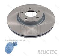 Blue Print Pair of Internally Vented Painted Brake Disc Rotor ADM54382 FRONT