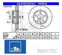 Front Brake Disc Mazda:3 BJS7-33-251A