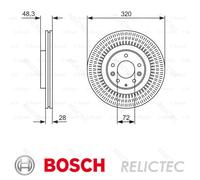 BOSCH Brake disc Vented 0 986 479 795 Brake rotor,Brake discs MAZDA,CX-7 (ER),CX-9 (TB)