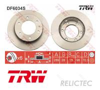 Front Brake Disc Mazda Ford:B-SERIES,RANGER,BT50 2M34-1027-AA 6M34-1027-DA
