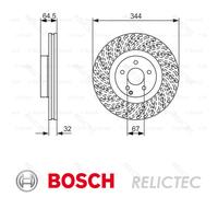 Brake Disc Single Vented fits MERCEDES C250 C204 1.8 Front 11 to 14 M271.860 New