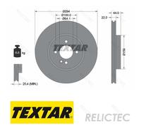 TEXTAR 92183505 Brake disc