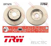 Front Brake Disc Opel Chevrolet Vauxhall Holden Buick:ASTRA J,CRUZE,Mk VI 6