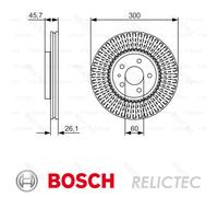 Bosch BD1678 Brake discs - ECE-R90 certified - 1 single brake disc