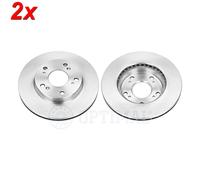 2x Brake disc Front Axle Vented BS-8650C OPTIMAL for HONDA CIVIC VII Hatchback