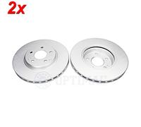 2x Brake disc Front Axle Vented BS-6140HC OPTIMAL for MERCEDES-BENZ CHRYSLER