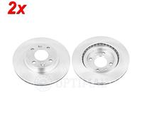 Front Brake Disc OPTIMAL 2x Fits DACIA RENAULT KOREA SMART 08-21 402062650R