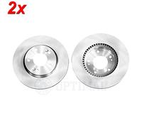 2x Brake disc Front Axle Vented BS-8434HC OPTIMAL for HYUNDAI KIA