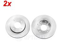 2x Brake disc Front Axle internally vented BS-7884C OPTIMAL for SMART MITSUBISHI
