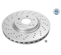 Front Brake Disc Pair Fits Mercedes CLK Convertible C-Clas MEYLE 083 521 0006/PD