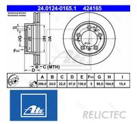 ATE 24.0124-0165.1 Brake disc