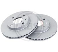 Front Brake Disc Set A.B.S. 18492 for Vauxhall Viva 1.0 2015-2019