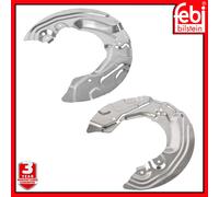 Front Brake Disc Shield Plate x 2 176422 176423 For BMW Febi 176422 34106762851