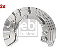Front Brake Disc Splash Panel Left FEBI 2x Fits BMW 1 3 Z4 04-16 34116762861