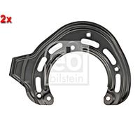Front Brake Disc Splash Panel Right FEBI 2x Fits VAUXHALL Corsa 00-09 543077
