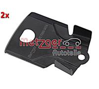 Front Brake Disc Splash Panels Right Left METZGER 2x Fits CITROEN C1 05-21