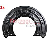 Front Brake Disc Splash Panels Right Left METZGER 2x Fits IVECO 11-21 5801564329