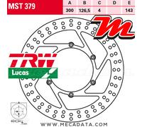Front Brake Disc TRW Lucas MST 379 KTM 950 Adventure 2005