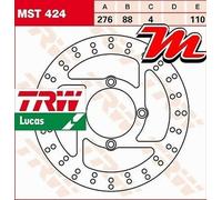 Trw Mst424 Brake Disc Silver