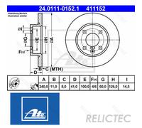 Front Brake Disc Vauxhall Opel:CORSA C,Mk II 2,CORSAVAN Mk II 2 9195981 569020