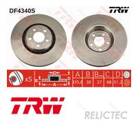 Front Brake Disc Volvo:XC90 I 1 31262489 30657301 306573013