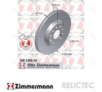 ZIMMERMANN COAT Z Brake disc 100.3300.20 312 25 10/5 5 112 internally vented Coated High-carbon VOLKSWAGEN: Tiguan II, Beetle Convertible