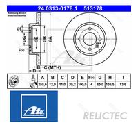 Brake discs SEAT INCA 1.4 i 24.0313-0178.1