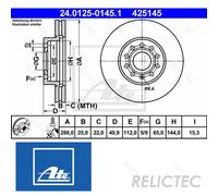 Front Brake Disc VW Seat Skoda Audi:A3,GOLF VII 7,VI 6,OCTAVIA III 3,LEON,II 2