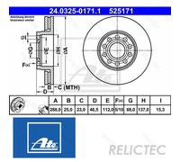 Front Brake Disc VW Skoda:PASSAT,SUPERB I 1 4B0615301B 4B0615301B