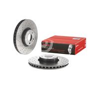 Front Brake Disc x2 342mm Fits Mercedes C E Class Brembo 09D52923