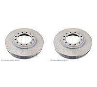 Front Brake Disc x2 Pcs BLUE PRINT Fits 8-97387229-0