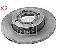 Front Brake Disc x2 Pcs FEBI Fits AUDI 100 Avant 80 90 43 B3 C2 C3 443615301