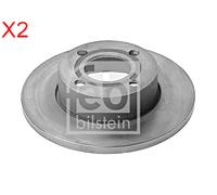Front Brake Disc x2 Pcs FEBI Fits AUDI 80 Avant B4 895615301