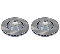 Front Brake Disc x2 Pcs FEBI Fits AUDI A6 Allroad Avant 4F C6 S6 4F0615301G