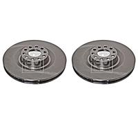Front Brake Disc x2 Pcs FEBI Fits AUDI A8 4D2 4D8 S8 4D0615301E