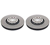 Front Brake Disc x2 Pcs FEBI Fits AUDI SEAT A4 Avant A6 Allroad Exeo 8D0615301K