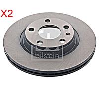 Front Brake Disc x2 Pcs FEBI Fits AUDI VW SEAT A4 Avant Passat Exeo 8E0615301B