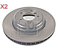 Front Brake Disc x2 Pcs FEBI Fits BMW E60 E61 E63 E64 34116763824