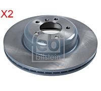 Front Brake Disc x2 Pcs FEBI Fits BMW E81 E82 E87 E88 E90 E91 E92 34116778647