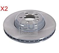 Front Brake Disc x2 Pcs FEBI Fits BMW F30 F31 F32 F33 F34 F35 F36 34106797606