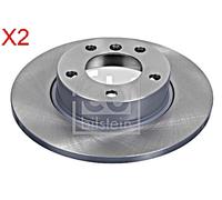 Front Brake Disc x2 Pcs FEBI Fits BMW Z3 E36 34116757751