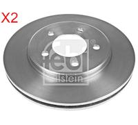 Front Brake Disc x2 Pcs FEBI Fits CHRYSLER Grand Voyager III IV 4721820