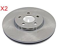 Front Brake Disc x2 Pcs FEBI Fits CHRYSLER Pt Cruiser 4509994