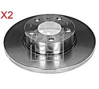 Front Brake Disc x2 Pcs FEBI Fits FIAT PEUGEOT CITROEN Ducato J5 C25 4246.A0