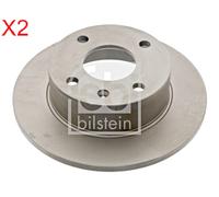 Front Brake Disc x2 Pcs FEBI Fits FORD Escort 81 III IV Orion I II 5022658